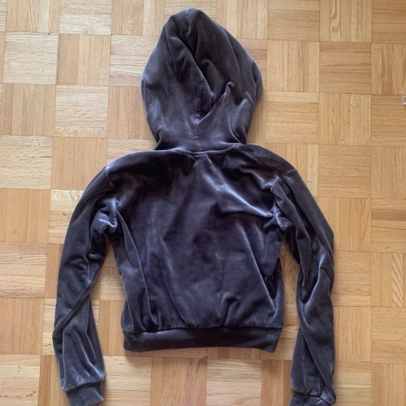 H&M Brown Velour Zipup Hoodie - Picture 2 of 3
